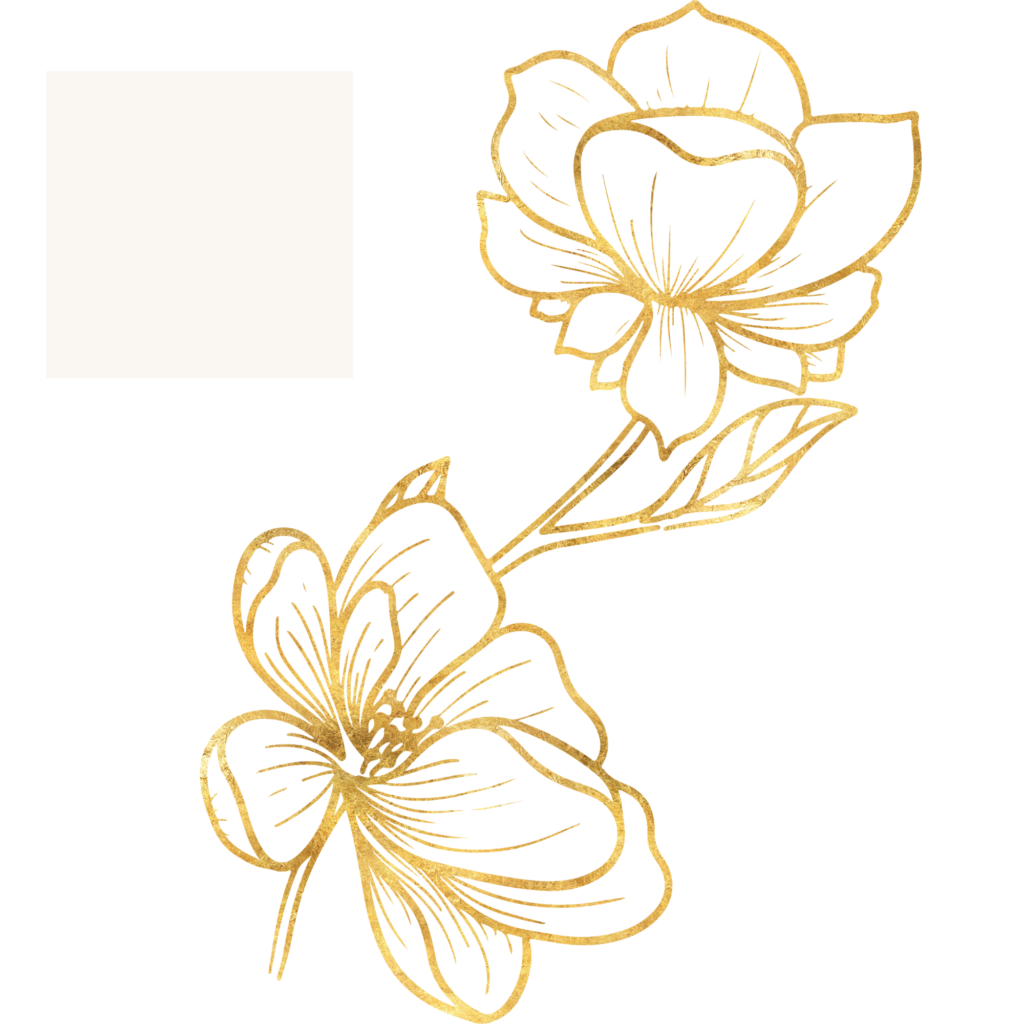 a gold flower